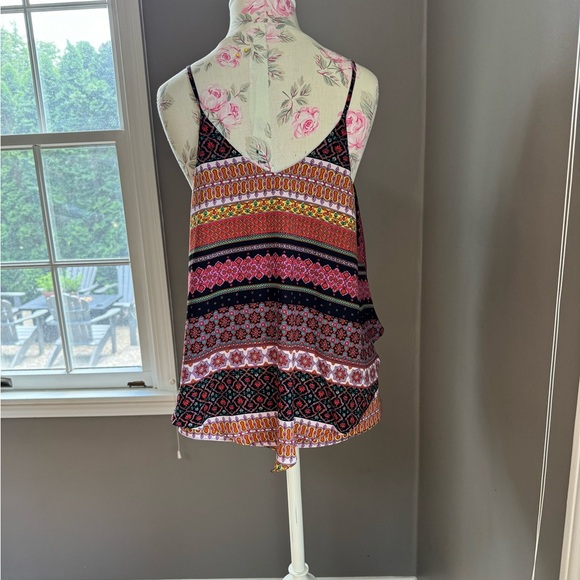 Spaghetti Strap Flowy Tank Multi Color/ Multi Pattern - Picture 3 of 4